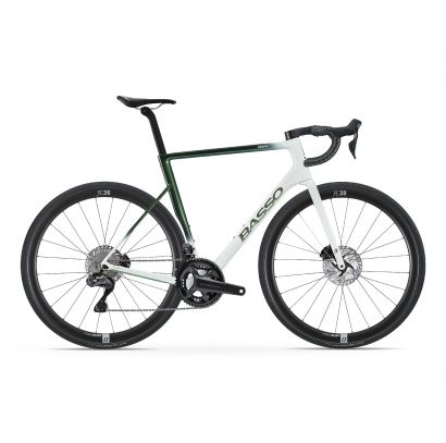 BASSO Astra disc, pop green, Shimano Ultegra Di2, Microtech RE38 61