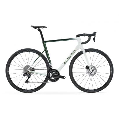 BASSO Astra disc, pop green, Shimano Ultegra Di2, Microtech MrLite 53