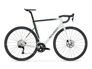 BASSO Astra disc, pop green, Shimano 105 Di2, Microtech MrLite 53