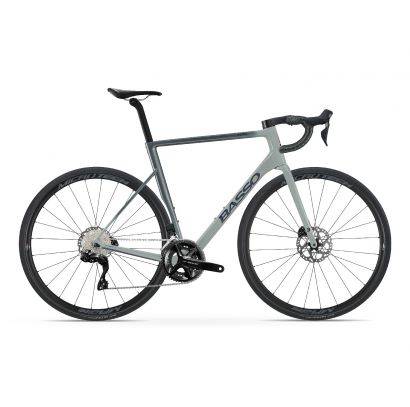 BASSO Astra disc, gray asphalt, Shimano 105 Di2, Microtech MrLite 58