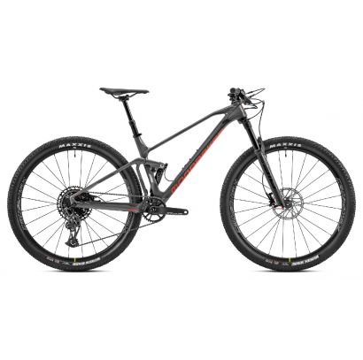 MONDRAKER F-Podium Carbon DC, nimbus grey/carbon/flame red, 2023 L